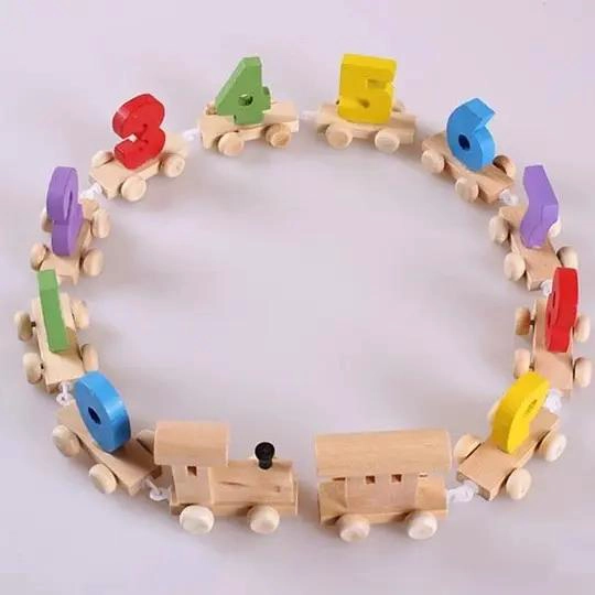 JUEGO DIDACTICO TREN DE NUMEROS DE MADERA PARA NIÑOS - 3