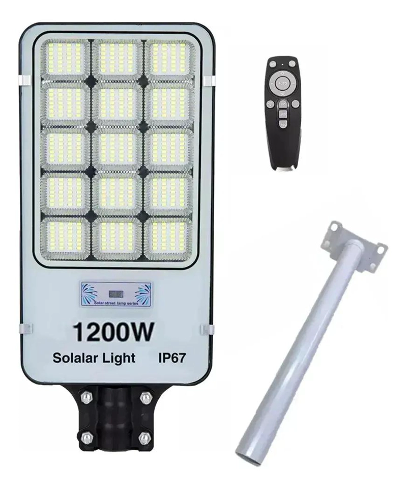 PACK 2 FOCOS LED SOLARES EXTERIOR 1200W CON SOPORTE - 4