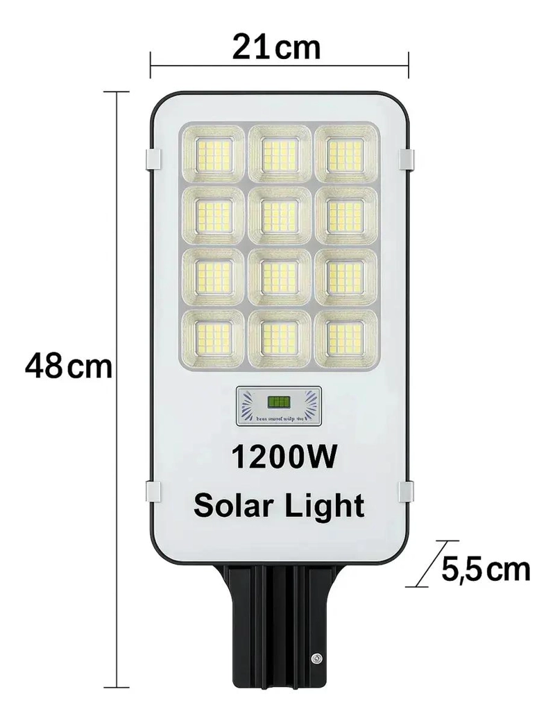 PACK 2 FOCOS LED SOLARES EXTERIOR 1200W CON SOPORTE - 5