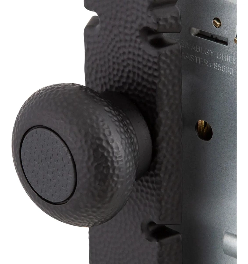 CERRADURA EMBUTIDA RUSTICA B60 CON POMO NEGRO - 3
