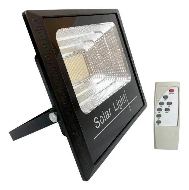 REFLECTOR SOLAR LED ULTRA POTENTE 100W CON PANEL - 2