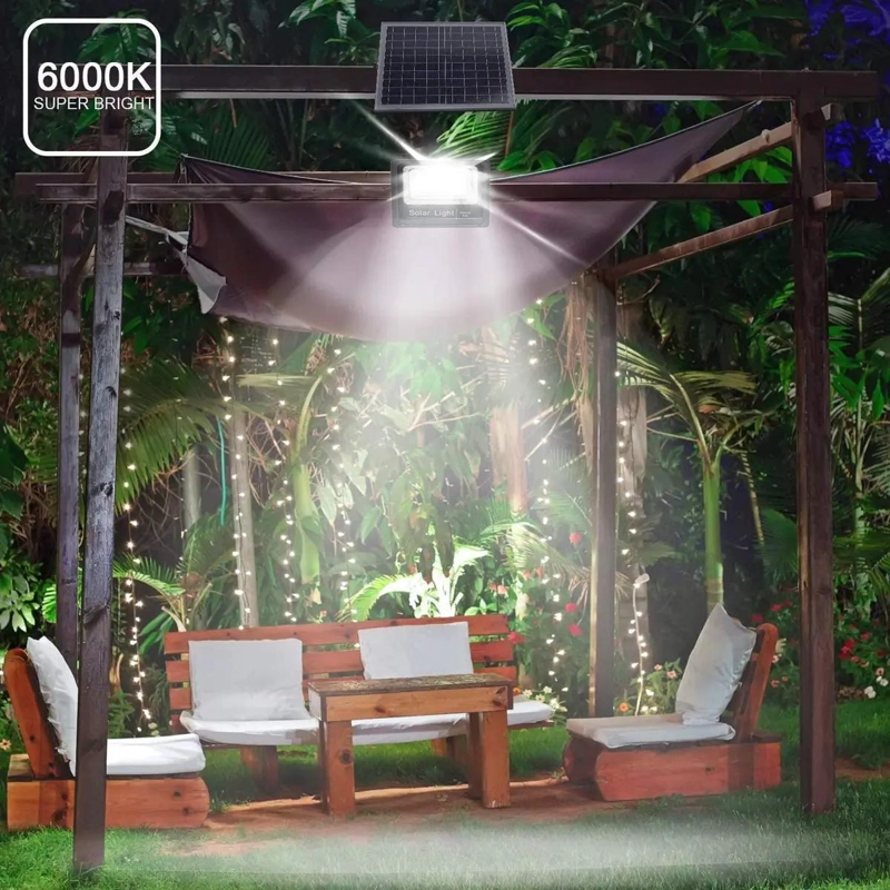 REFLECTOR SOLAR LED ULTRA POTENTE 100W CON PANEL - 3