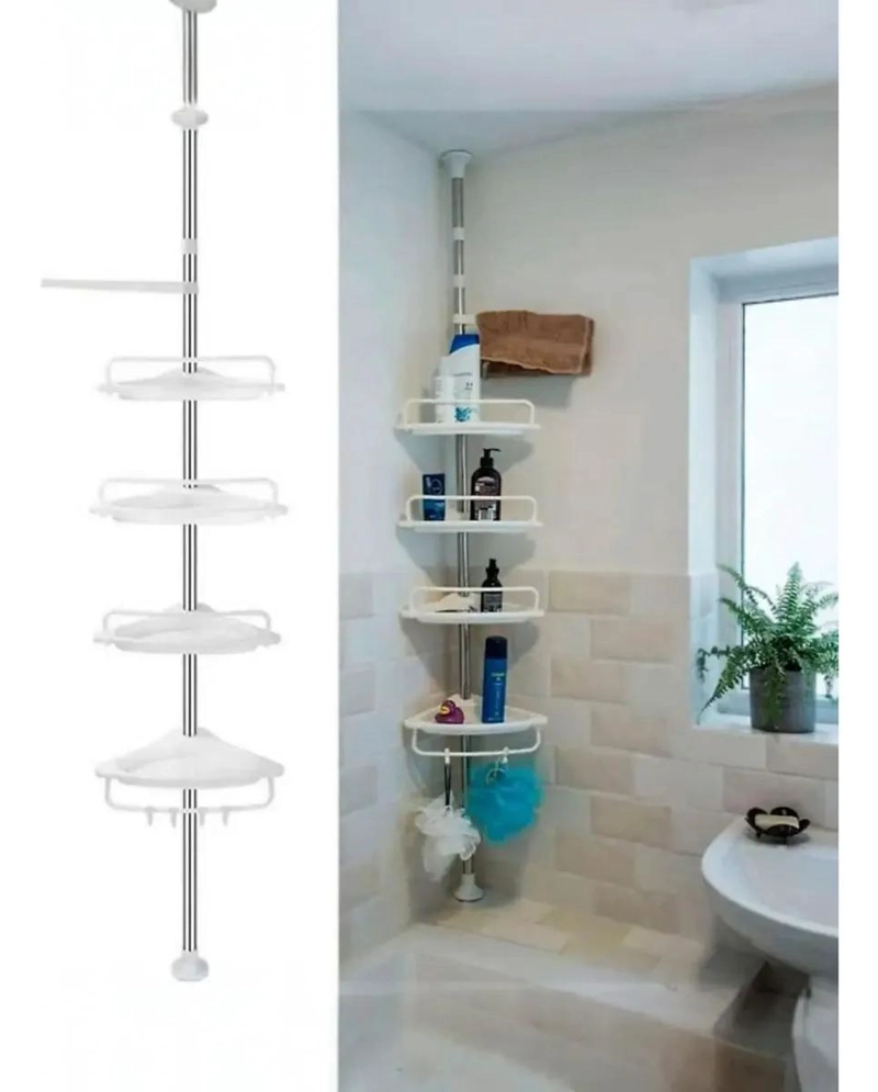 ESQUINERO DE DUCHA AJUSTABLE CON REPISAS MULTIUSO - 4