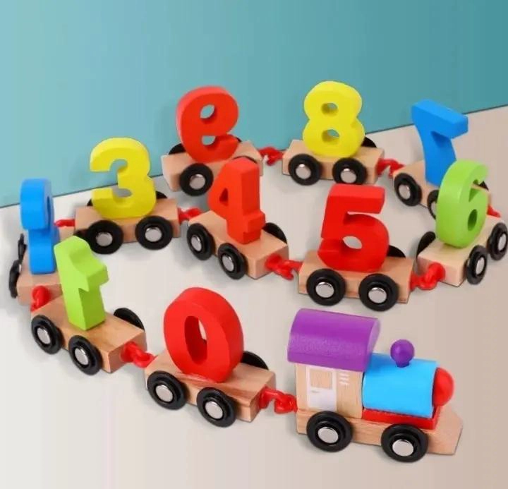 JUEGO DIDACTICO TREN DE NUMEROS DE MADERA PARA NIÑOS - 3