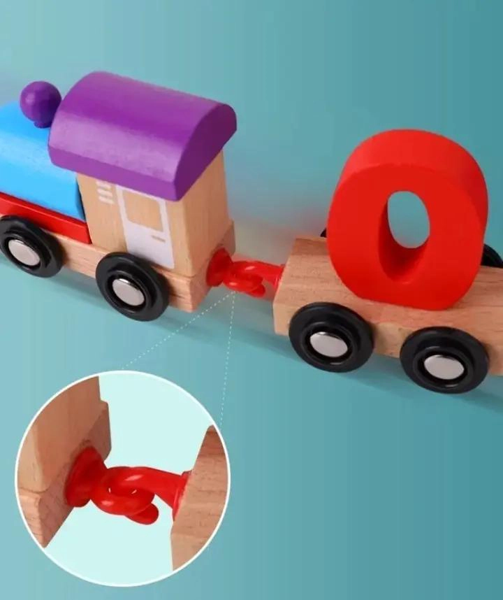 JUEGO DIDACTICO TREN DE NUMEROS DE MADERA PARA NIÑOS - 5
