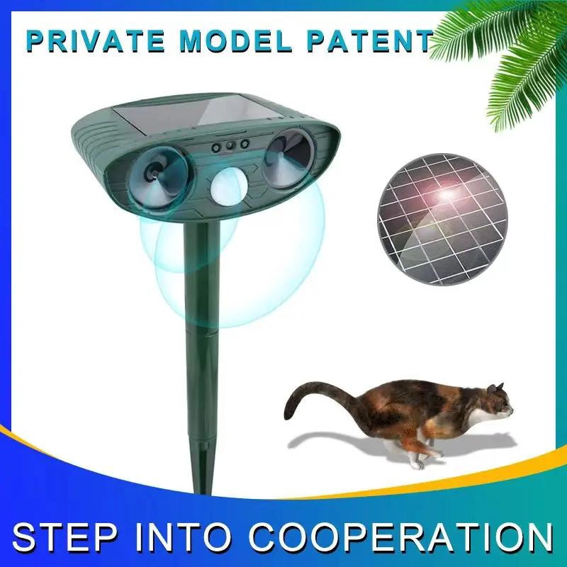 REPELENTE ULTRASONICO SOLAR PARA GATOS Y PERROS CONSENSOR - 4