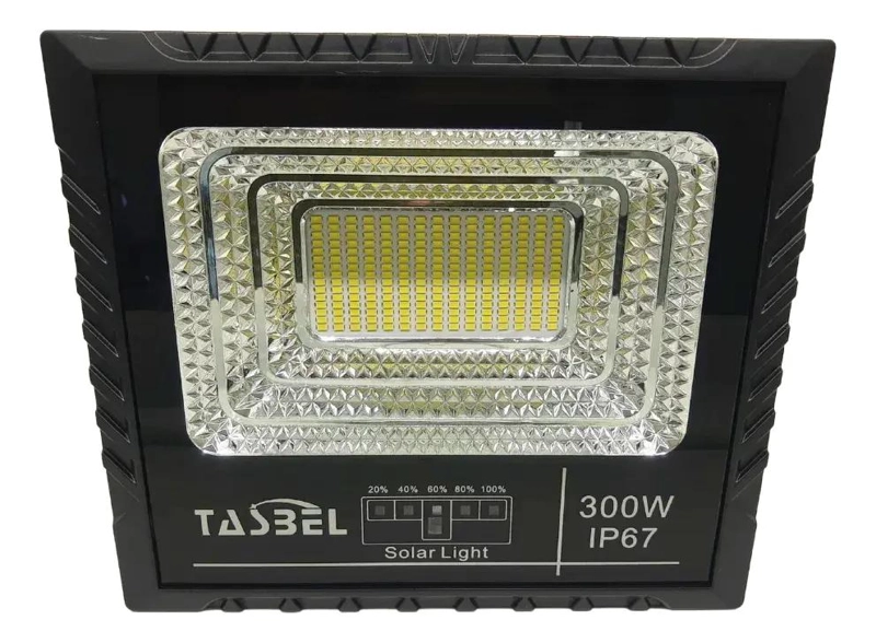 REFLECTOR LED 300W CON SENSOR Y PANEL SOLAR - 2