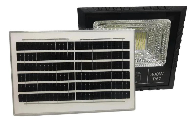 REFLECTOR LED 300W CON SENSOR Y PANEL SOLAR - 5