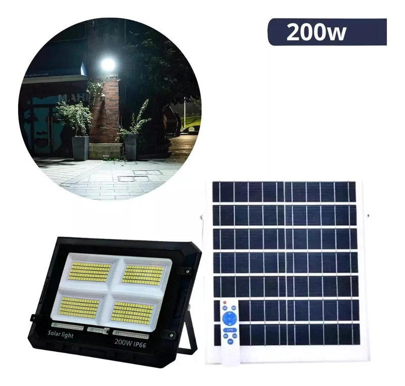 FOCO REFLECTOR SOLAR 200W PARA INTERIOR Y EXTERIOR - 2