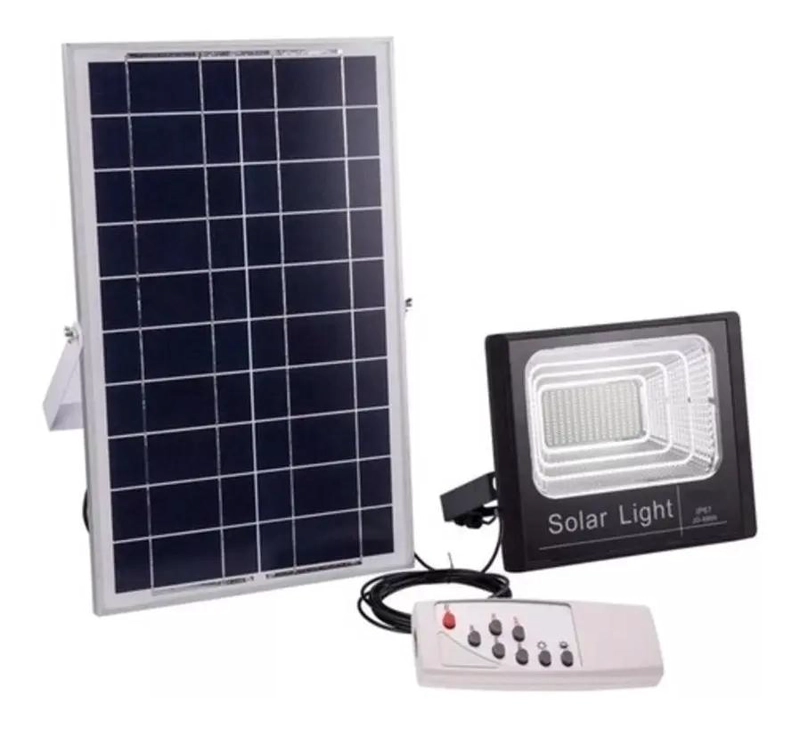FOCO LED 300W CON PANEL SOLAR Y CONTROL REMOTO - 5