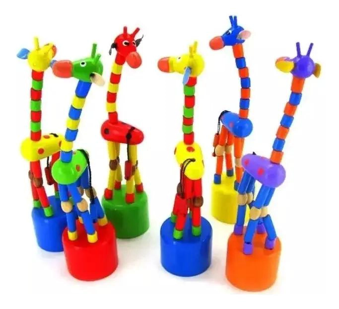 JUEGO DIDACTICO BLOQUES DE MADERA JIRAFA PACK 6 - 1