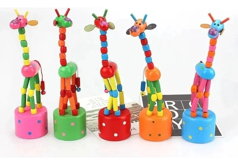JUEGO DIDACTICO BLOQUES DE MADERA JIRAFA PACK 6 - 3