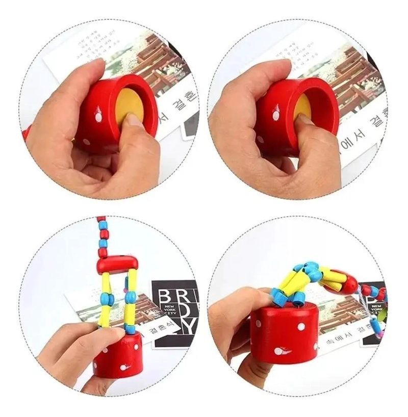 JUEGO DIDACTICO BLOQUES DE MADERA JIRAFA PACK 6 - 5