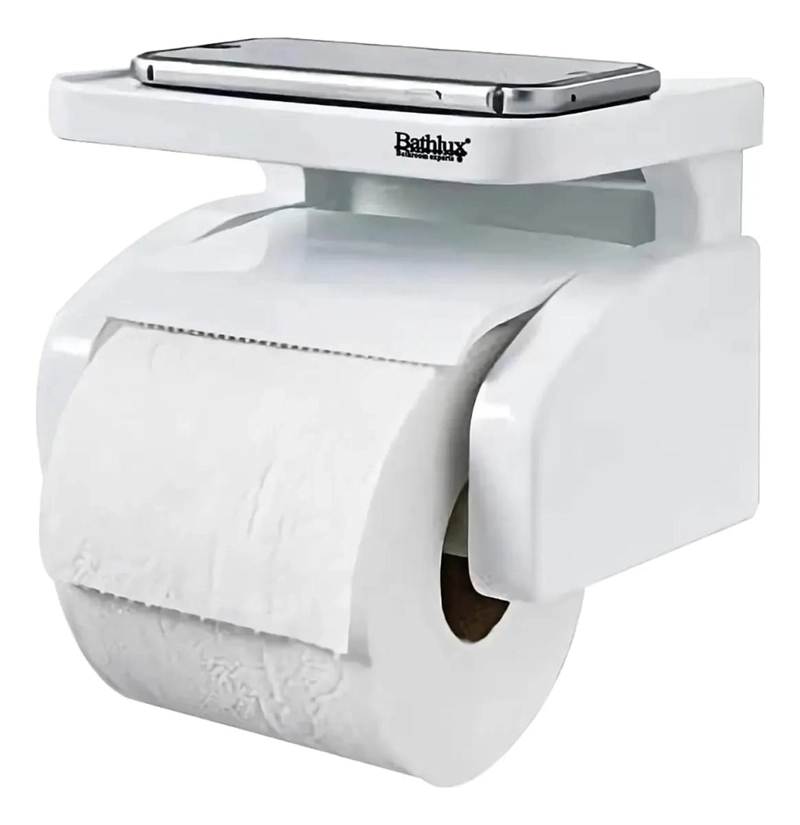 GENÉRICO PORTA ROLLO PAPEL HIGIE NICO CON SOPORTE PARA CELULAR
