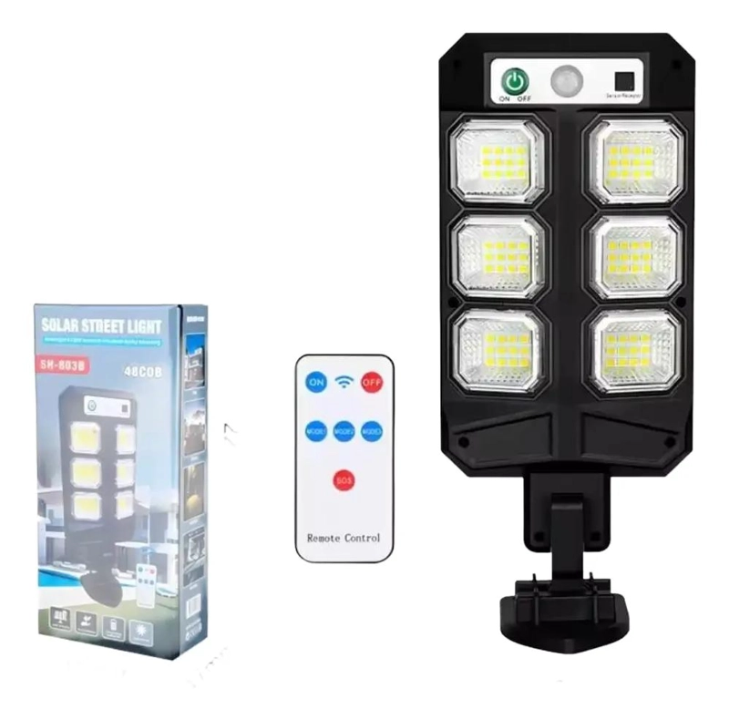LAMPARA SOLAR CON SENSOR DE MOVIMIENTO INTEGRADA - 1