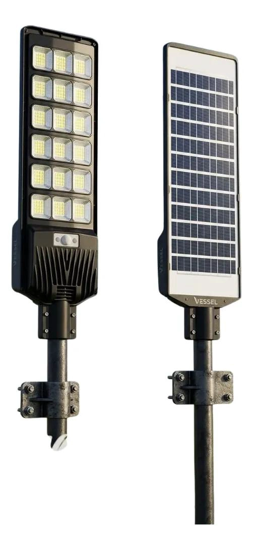 FOCO LED SOLAR 1200W CON SENSOR DE MOVIMIENTO Y SOPORTE - 1