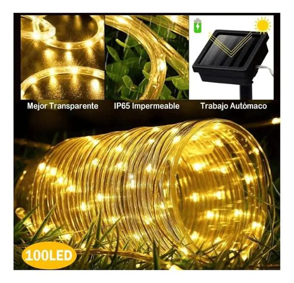MANGUERA LED SOLAR NAVIDEÑA 12 METROS - 3