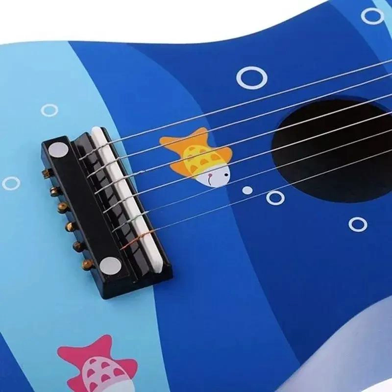 GUITARRA DIDACTICA DE MADERA PARA NIÑOS - 3