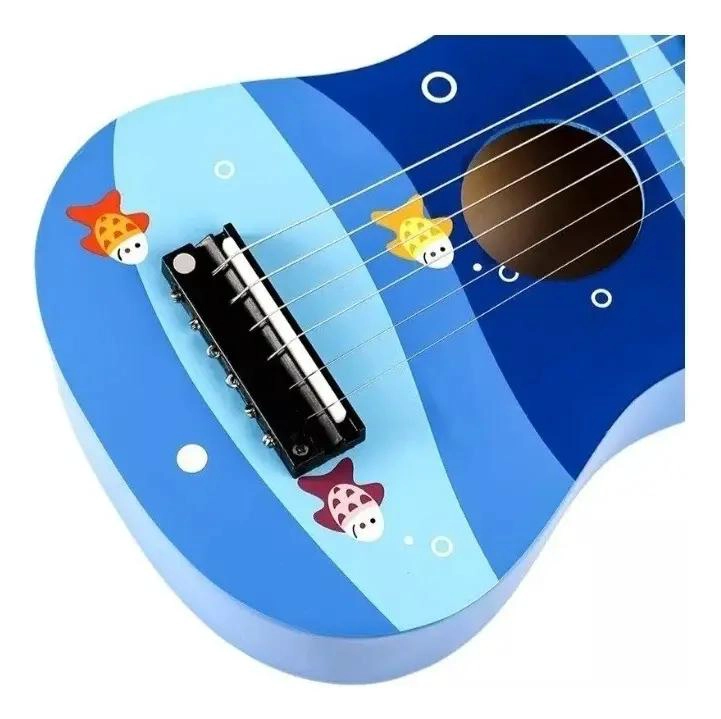 GUITARRA DIDACTICA DE MADERA PARA NIÑOS - 4