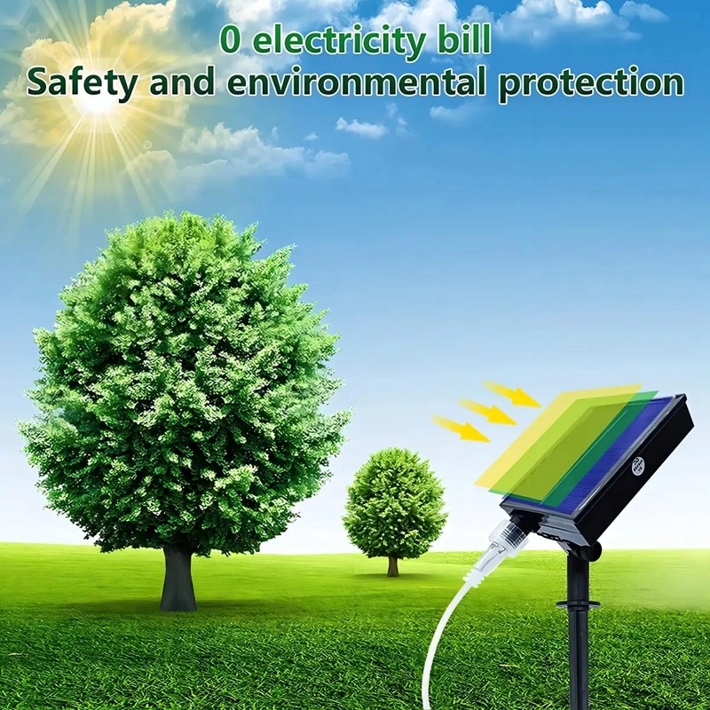 CINTA LED SOLAR 5M 300 LEDS LUZ CALIDA CON CONTROL REMOTO - 5