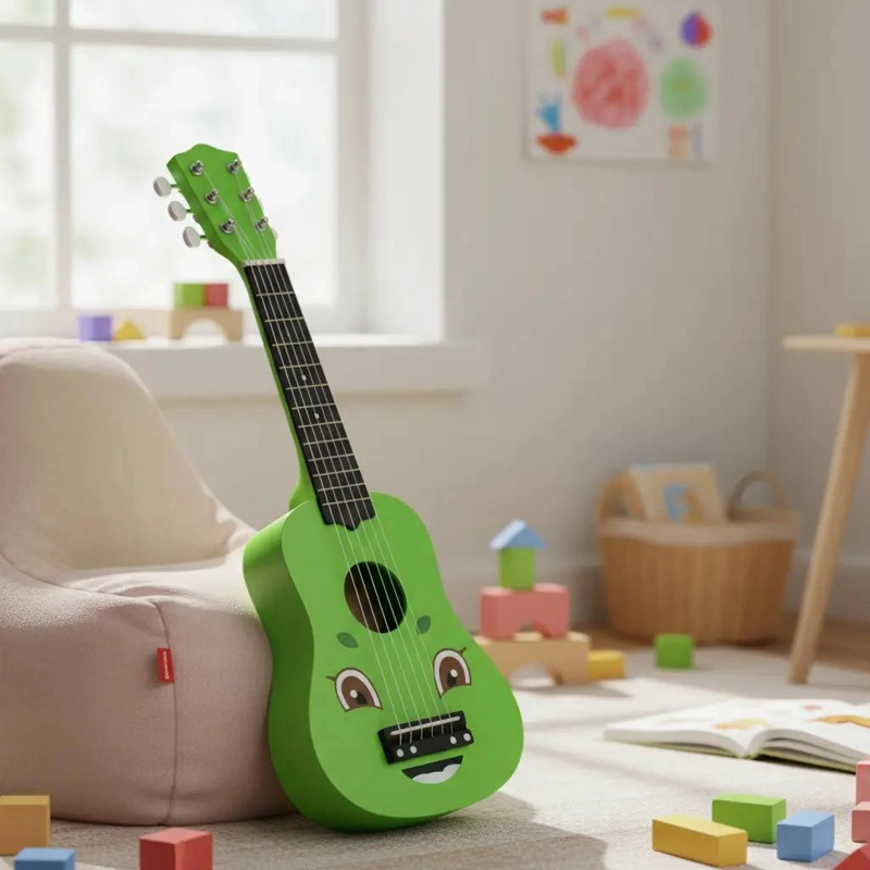 GUITARRA DE MADERA PARA NIÑOS PRIMERIZA - 2