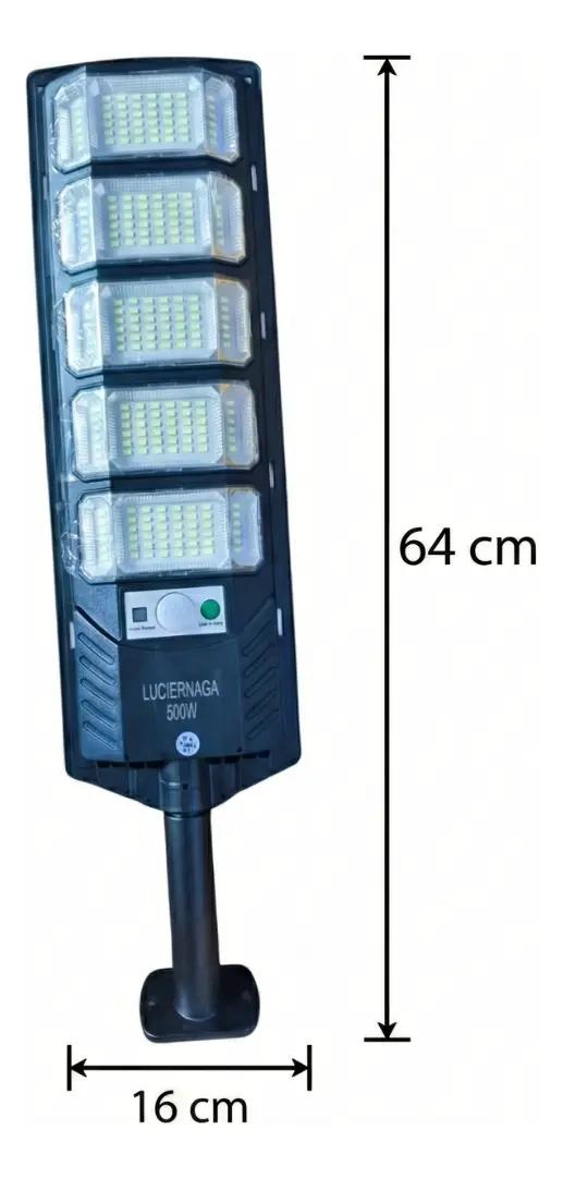 FOCO SOLAR LED 500W EXTERIOR CON SENSOR Y CONTROL - 4