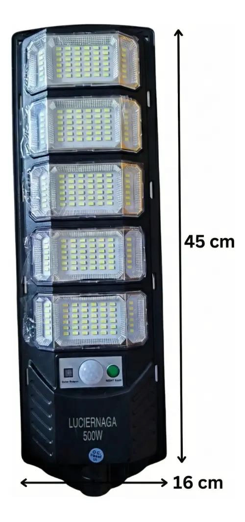 FOCO SOLAR LED 500W EXTERIOR CON SENSOR Y CONTROL - 5