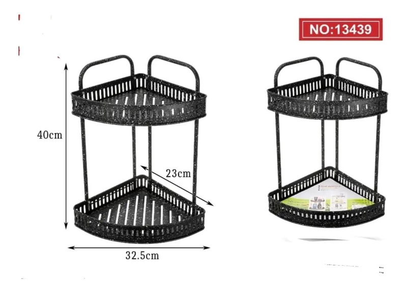 ESQUINERO ORGANIZADOR PARA BAÑO CON REPISA PARA DUCHA - 2