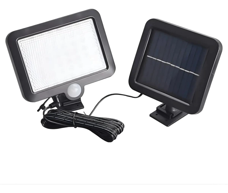 LAMPARA LED SOLAR CON SENSOR DE MOVIMIENTO 100 LEDS - 1