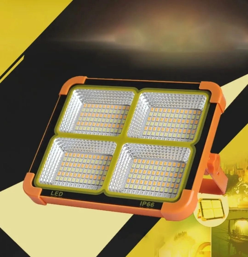 FOCO REFLECTOR SOLAR RECARGABLE PARA INTERIOR Y EXTERIOR - 3
