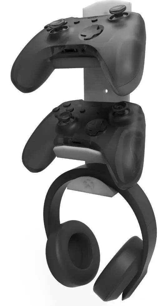 SOPORTE DE PARED PARA 2 CONTROLES Y AUDIFONO XBOX ONE - 1