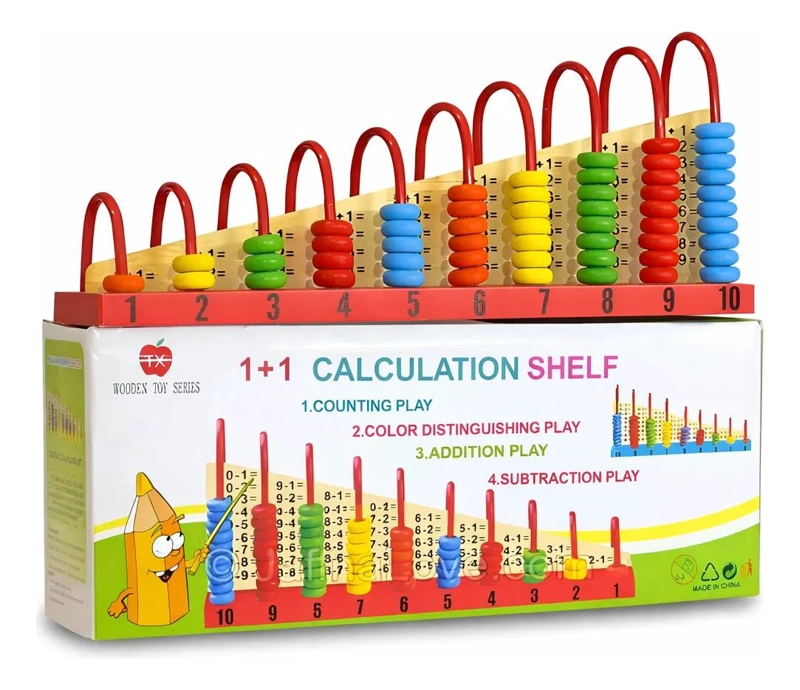 ABACO DIDACTICO DE MADERA PARA EDUCACION INFANTIL - 2