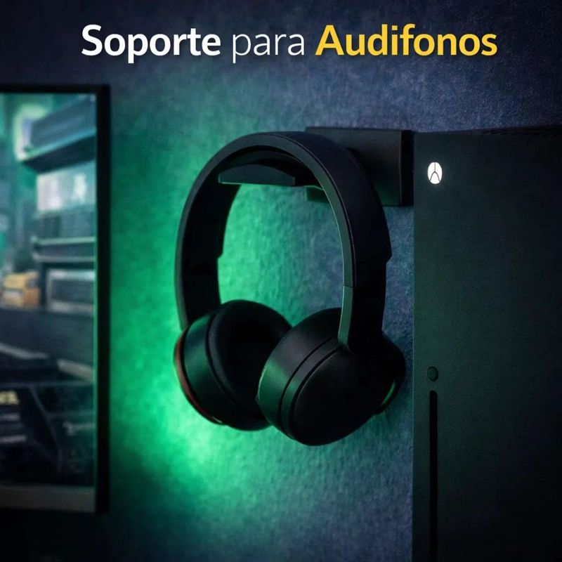 SOPORTE DE PARED PARA XBOX SERIES X CON PORTA JOYSTICK Y - 4