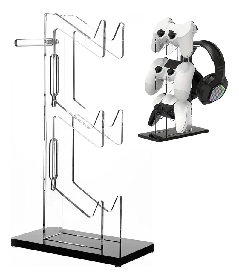 GENÉRICO SOPORTE VERTICAL PARA CONTROL Y AUDIFONOS PS5 CON 3 NIV.