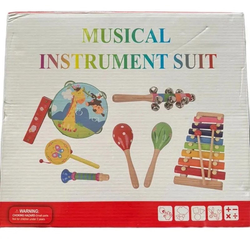 SET DE INSTRUMENTOS MUSICALES SENSORIALES DE MADERA PARA  - 2