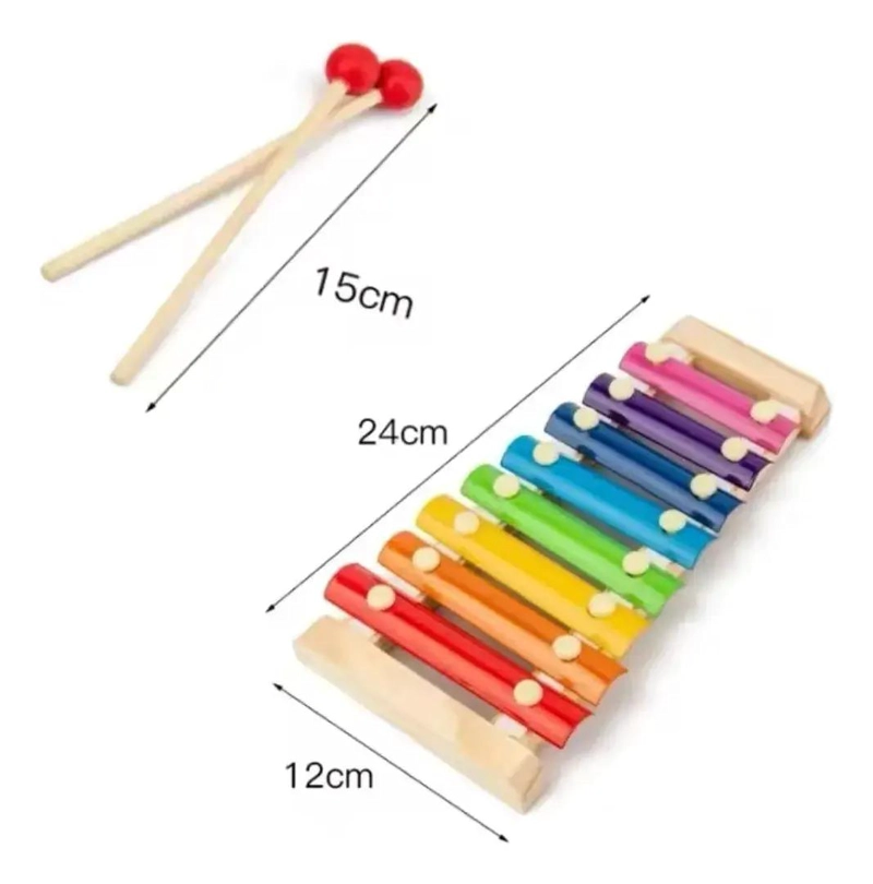 SET DE INSTRUMENTOS MUSICALES SENSORIALES DE MADERA PARA  - 3