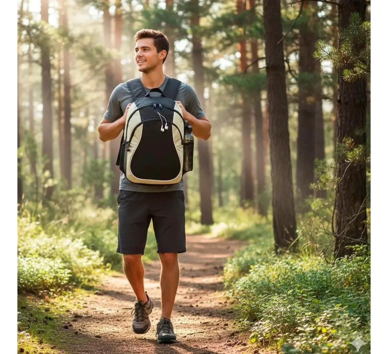 MOCHILA URBANA 20 L CON ORGANIZADOR Y SALIDA DE AUDIO - 1
