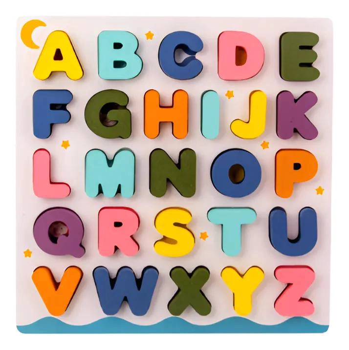 PUZZLE DE MADERA ABECEDARIO ENCAJABLE - 1