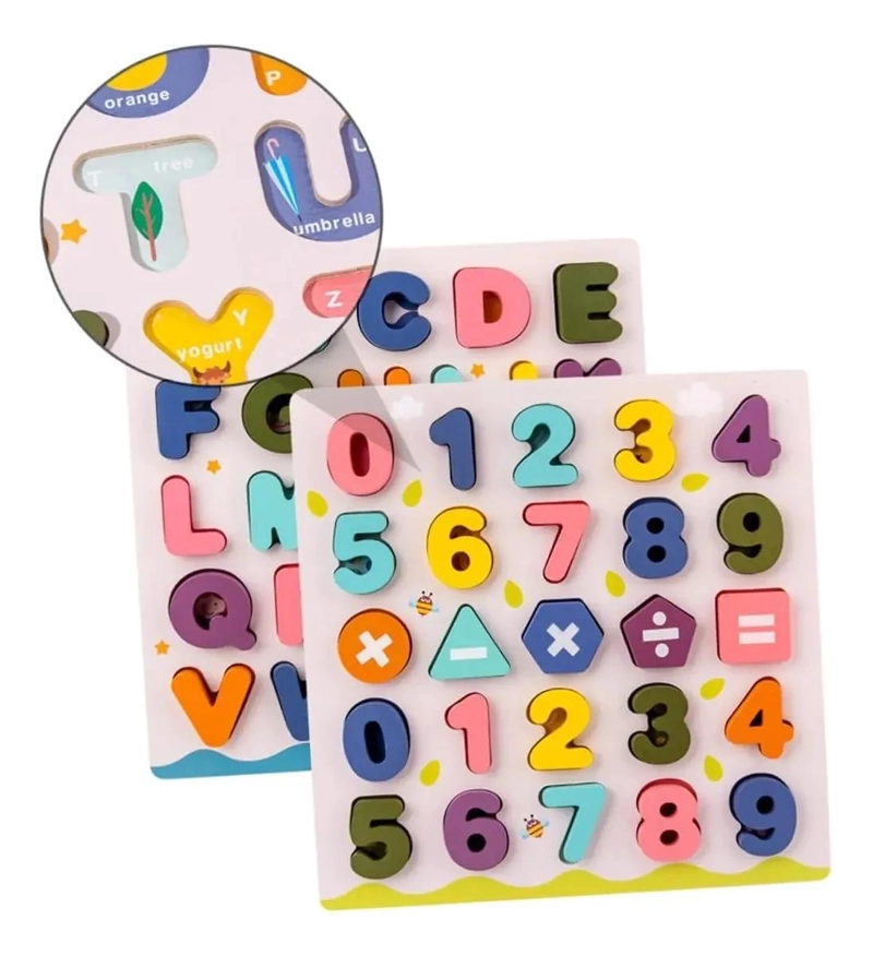 PUZZLE DE MADERA ABECEDARIO ENCAJABLE - 4