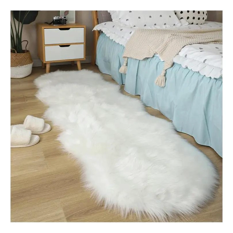 ALFOMBRA DE PELO DE OVEJA 60X180 CM PARA BAÑO Y PASILLO - 1