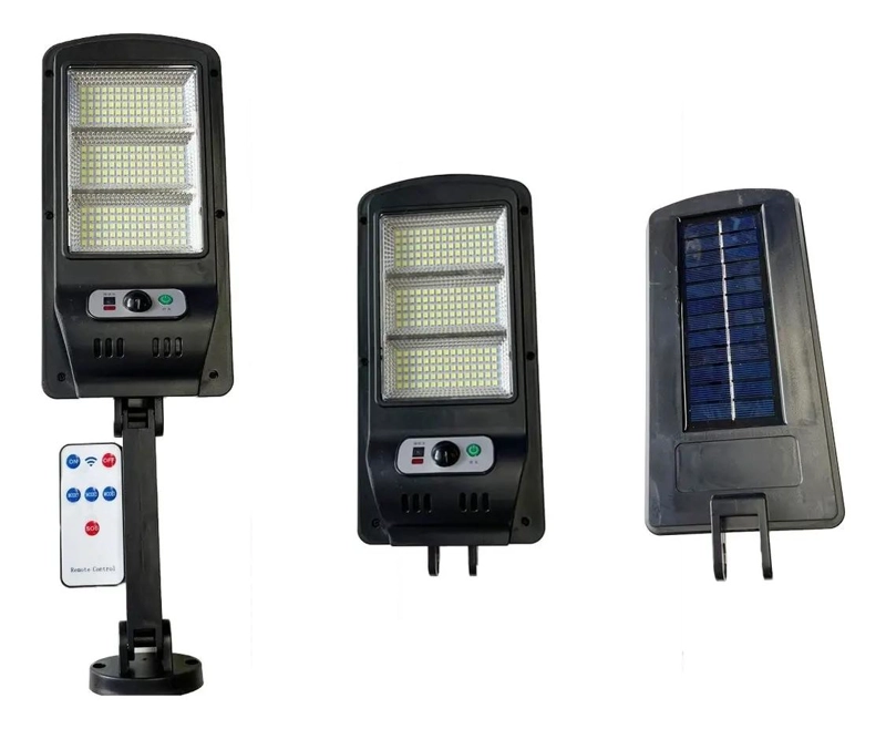 FOCO LED SOLAR CON SENSOR DE MOVIMIENTO Y 3 NIVELES DE IL - 1