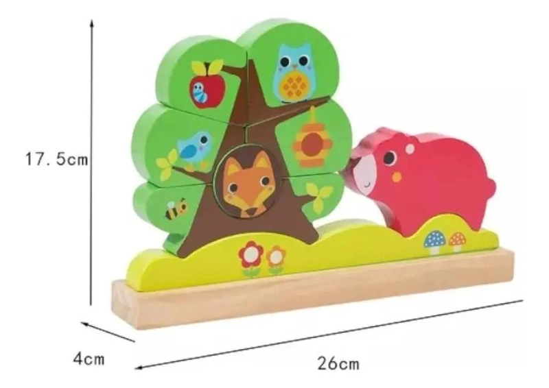 ROMPECABEZAS DIDACTICO DE MADERA MONTESSORI - 5