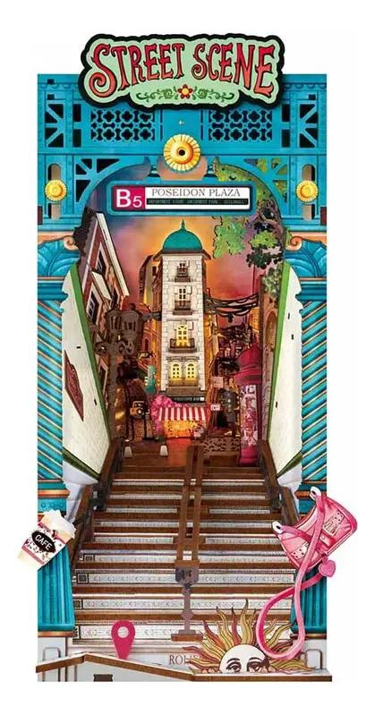 PUZZLE 3D SEPARADOR DE LIBROS ESCENA CALLEJERA - 1