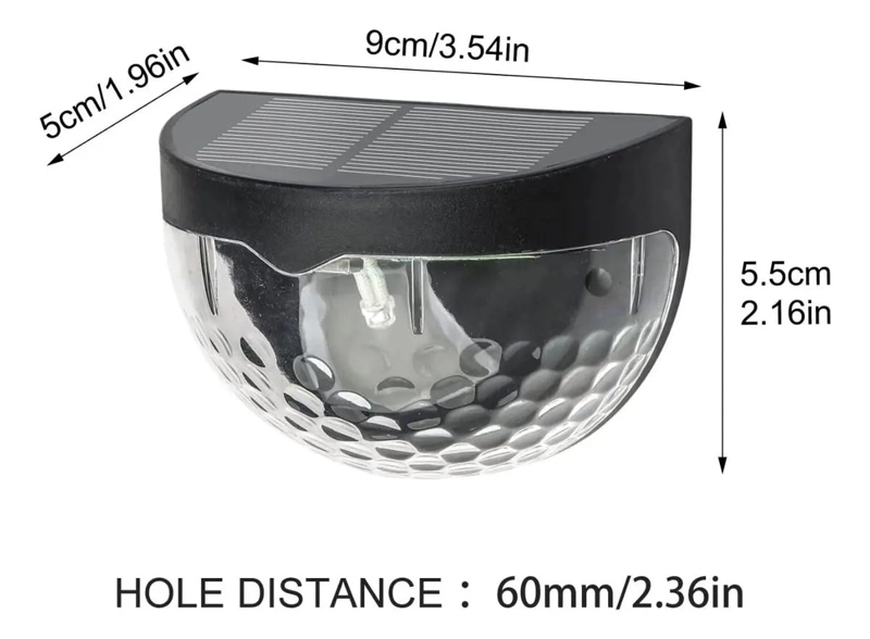 PACK 4 APLIQUES SOLARES 6 LED PARA EXTERIOR - 4