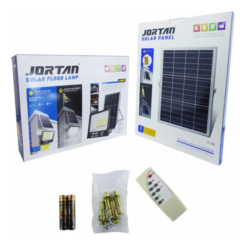 PROYECTOR LED SOLAR 1200W CON PANEL SOLAR - 4