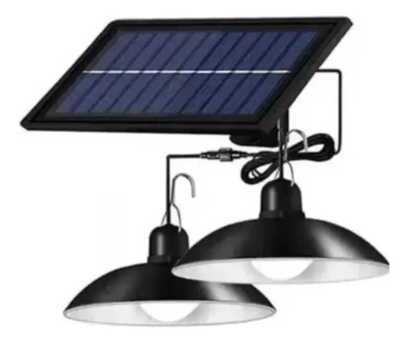 PACK 2 LAMPARAS SOLARES LED COLGANTES 240W CON CONTROL - 2