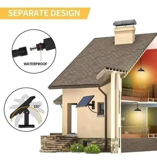PACK 2 LAMPARAS SOLARES LED COLGANTES 240W CON CONTROL - 3
