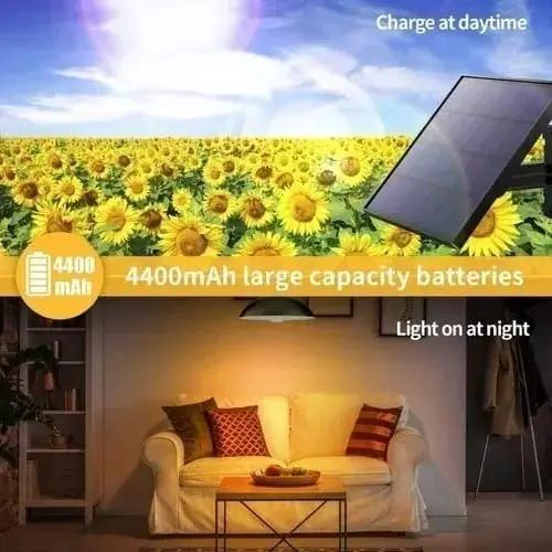 PACK 2 LAMPARAS SOLARES LED COLGANTES 240W CON CONTROL - 4