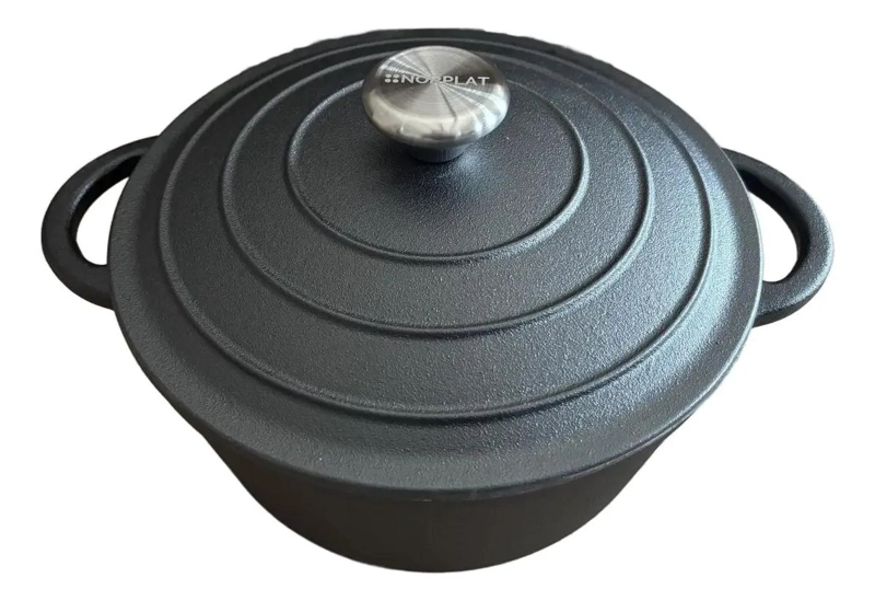 OLLA DE HIERRO FUNDIDO 24 CM 3.5 LTS PARA HORNO - 3