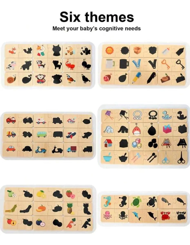 PUZZLE ROMPECABEZAS DIDACTICO DE MADERA PARA NIÑOS - 4